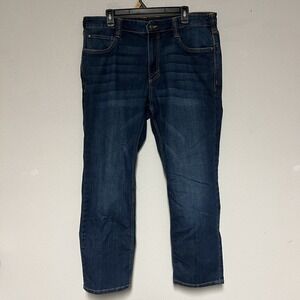 5.11 TACTICAL Men's 38x30 Blue Medium Wash Denim Straight Fit 7 Pocket Jeans EUC